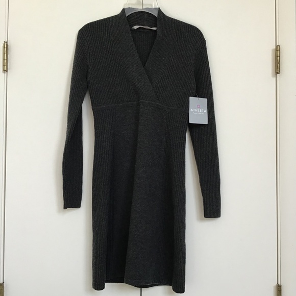 Athleta sz S Chalet Sweater Dress NWT in Grey - Picture 1 of 10